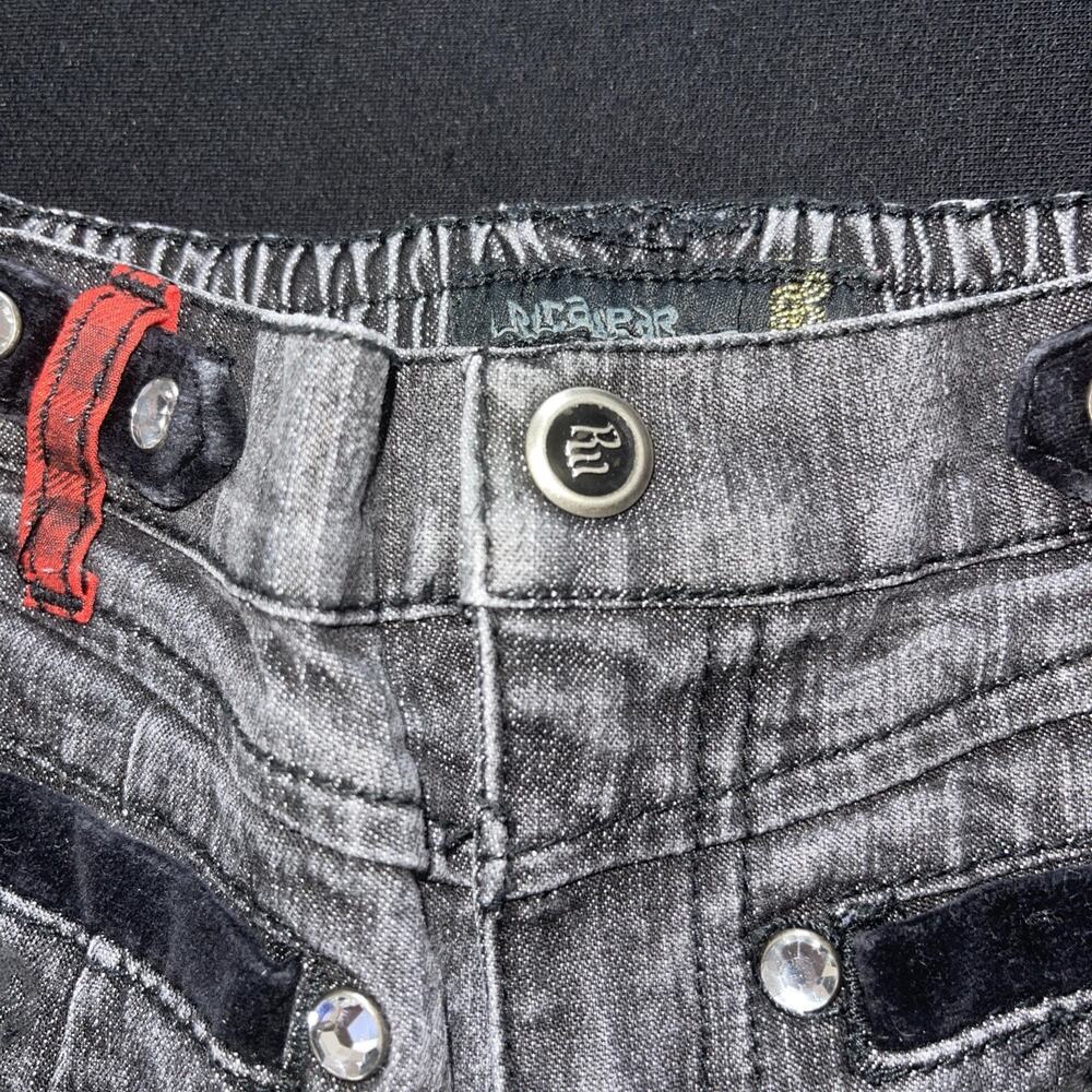 Roca Wear Baby Girl 3T Bejeweled Black Jeans - Picture 4 of 14